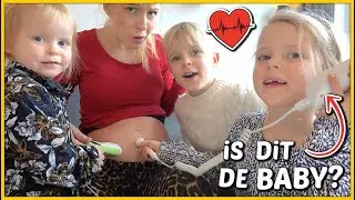 WE WiSTEN NiET WAT WE HOORDE iN DE BABY BUiK 🤰🏼😳( hartje luisteren) | Bellinga Vlog #1994