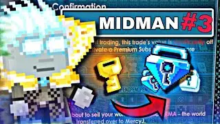 Doing Midman For BUY+ Profitable World #3 | Growtopia
