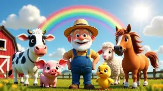 Old MacDonald Had a Farm | Kids Learning Animals & Farm Life 🐎🐄