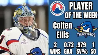 Colten Ellis Dominates & Earns AHL Player Of The Week!