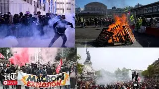 France Protest LIVE | ‘Let’s bury Macron’ | Nearly 100 arrested during France's nationwide protests
