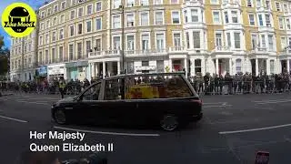 HM Queen Elizabeth II - Funeral Procession through Chelsea (2022)