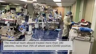 inside the biggest swimming hospital in the world - the Navy Hospital Ship USNS Comfort.