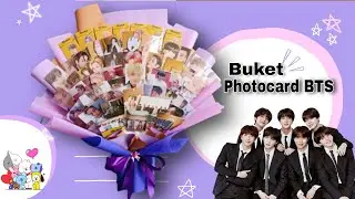 Cara membuat Buket photocard BTS