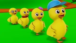 Five Little Ducks | 3D Nursery Rhymes For Childrens And Kids | Baby Songs