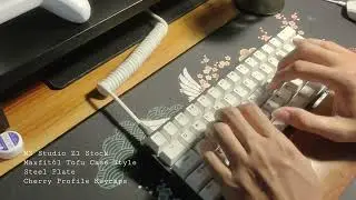 MZ Studio Z1 Typing Sound Test (stock) Maxfit61 Alu Tofu Style