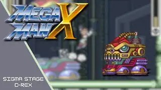Mega Man X - Sigma Stage Part 3: Battling D-Rex (SNES Gameplay)