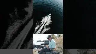 Chasing a speed boat with my FPV! #fpv #drone