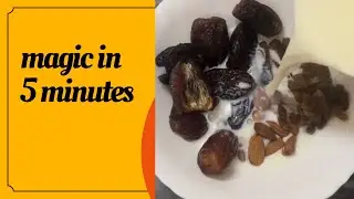 Add milk into nuts and dates and the results will surprise u| Amber arooj
