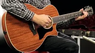 Taylor 500 Series 524ce Grand Auditorium Acoustic-Electric Guitar, Medium Brown Stain
