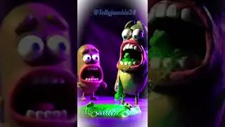 Bizarre Claymation: The Green Goo Transformation #3danimation #viral #tranding #cartoon #shorts