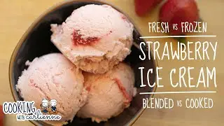 Making Homemade Fresh Strawberry Ice Cream | Carlienne's Creamery