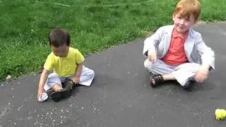 Boys w Easter Toys