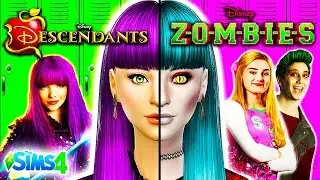 Descendants 2 Characters as ZOMBIES!🧟 | Disney Zombies | Descendants 2 Sims 4 CAS Challenge!
