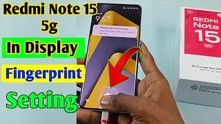 Redmi Note 15 5g fingerprint sensor | Redmi Note 15 5g in display fingerprint lock ,fingerprint lock