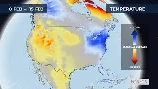 Monthly temperature forecast for the USA 1/28/2026