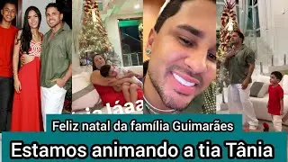 Lucas Guimarães deseja um feliz natal aos seguidores e tenta animar Tia Tânia - Fotos da família 