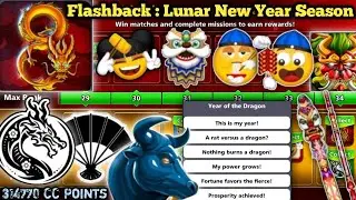 102 Limited Edition Rings 8 Ball Pool 🔥🔥🔥 Flashback : Lunar New Year Season Pool Pass Max Rank 😍😍😍