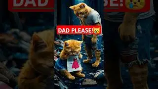 Dad Worked Hard for One Last Gift🎁 Sad Cat Story😿
