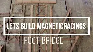 SLOT CAR SCENERY : MAGNETIC RACING FOOT BRIDGE