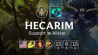 Hecarim Support vs Alistar - NA Challenger Patch 8.24