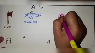 How to draw from alphabet A | Learn 7 words from alphabet A with fun | Easy drawings | abcd drawing