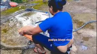 कुछ दिख रहा है 🫣 आपने देखा क्या | pushpa bhoye vlog | pushpa bhabhi village life 