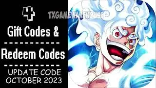 New World: Straw Hat Legend Update Redeem Codes | Gift Codes - Update October 2023