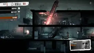 This War of Mine - Supermarket - How to kill Luba and two scavengers with the shovel