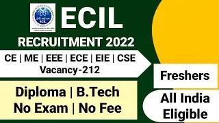 ECIL Recruitment 2022|ECIL Recruitment 2022 Apply Online | ECIL Jobs 2022 Notification| ECIL Vacancy