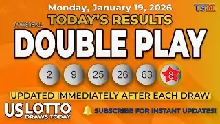 Powerball Double Play Results Today &ndash; Latest Winning Numbers for Monday, January 19, 2026