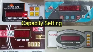 Weighing scale Capacity setting