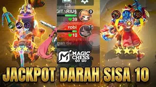 NYARIS SOON! Sisa 10 HP Dapat Jackpot Hero Bintang 3! 😱 Magic Chess