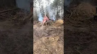 Update on ice storm day burning Roseboro NC
