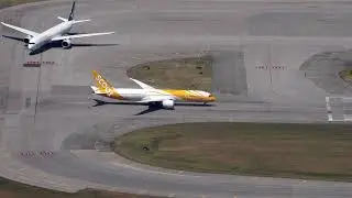 Fly Scoot Take off Hong Kong Airport with ATC
