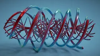 LightWave Particle System + OPEN VDB + TRAIL + animated along a WIND PATH