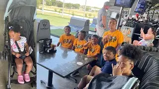 Going to Top Golf with 8 Kids! | Family Outing
