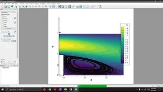 Finding Recirculation length in Backward Facing Step (openFoam), using Tecplot.