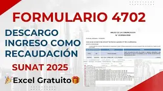 👉 DESCARGO e INGRESO COMO RECAUDACIÓN SUNAT 2025 📝 | Formulario Virtual 4702 paso a paso