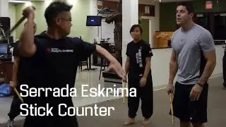 Serrada Escrima Outside Block versus Strike 1