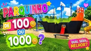 UM DIA INTEIRO NO PARQUINHO DE R$10 ou R$1000 - QUAL FOI O SORTEADO ? 