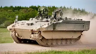 British Army&rsquo;s troubled AJAX on the move.