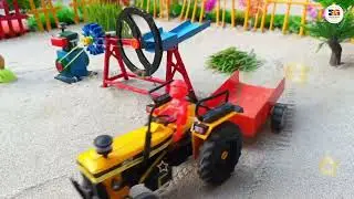 Diy mini chaff cutter machine | mini diesel engine |@ diy mini tractor