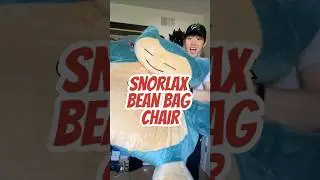 Giant Snorlax Bean Bag Chair #shorts #pokemon #snorlax #pokemonplush #pokemonmerchandise
