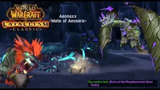 World of Warcraft Cataclysm Classic: Rare Mount Drop [Phosphorescent Stone Drake] Aeonaxx!