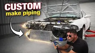 DIY HUGE Intercooler Kit for a RB26 R33 (RWD) | Making it from Scratch |TIG Welding