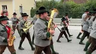 Local wonderful marching band in Admont Austria 