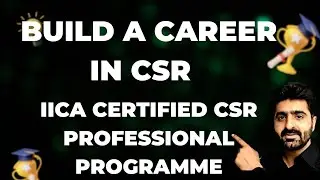 Want a CAREER in CSR with Government of India Certification? Watch This Now