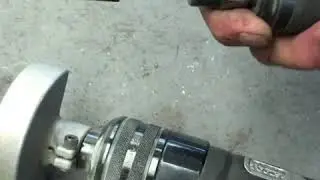 Sanding roll into small flapper wheel trick