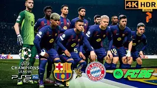Barcelona Dream Team vs Bayern Munich 🔥 UCL Final | FC 26 PS5 Pro 4K HDR #fc26 #ps5 #4k #football